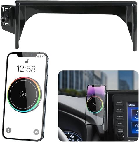 Car Magnetic Phone Mount for 2019-2025 Toyota RAV4 LE XLE and RAV4 Hybrid LE XLE SE Woodland XLE-Premium and RAV 4 Prime SE Auto Accessories Cell Phones Holder Fast 15W Wireless Charger in Saudi Arabia