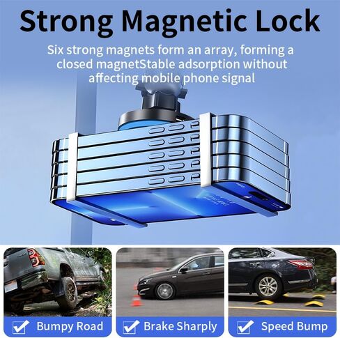 Car Magnetic Phone Mount for 2019-2025 Toyota RAV4 LE XLE and RAV4 Hybrid LE XLE SE Woodland XLE-Premium and RAV 4 Prime SE Auto Accessories Cell Phones Holder Fast 15W Wireless Charger in Saudi Arabia