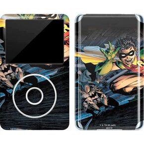 Skinit Decal MP3 Player Skin Compatible with iPod Classic (6th Gen) 80GB - Officially Licensed Warner Bros Batman and Robin Design