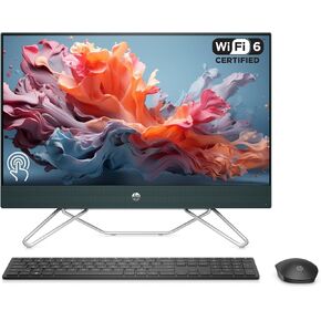 HP 23.8" FHD Touchscreen All-in-One, Intel Pentium Silver J5040, 32GB RAM, 2TB SSD, IR Webcam, Wi-Fi 6, HDMI, RJ-45, Windows 11 Home, Wireless Keyboard Mouse, Starry Forest