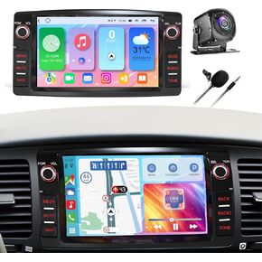 Android 13 Car Radio for Toyota Corolla E120 2000 2001 2002 2003 2004 2005 ، 9 بوصة شاشة IPS مع Carplay Android Auto WiFi Bluetooth GPS Navigation Touch Head Unit 【4+64GB】