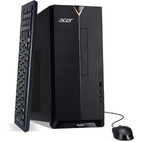 acer Aspire Mini Tower Desktop 2022, 10th Intel i5-10400 6-Core, UHD Graphics, 32GB DDR4, 1TB NVMe SSD + 1TB HDD, DVD Writer, WiFi 6, Bluetooth, RJ45, HDMI, Windows 11 Pro, COU 32GB USB
