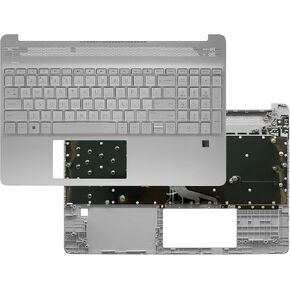 M17184-001 L63578-001 Replacement Upper Case Palmrest for HP 15T-DY 15-DY 15-DY2091WM Keyboard Assembly Silver