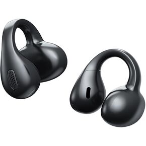 Q8 Open-Ear Clip-on Wireless Earbuds ، أحدث سماعات Bluetooth 6.0 ، سماعات صوتية مكانية HI-RES LDAC ، ENC 4-MIC للمكالمات الواضحة ، 40 ساعة من وقت اللعب ، الملاءمة الآمنة ، الراحة المفتوحة ، الأسود in Kuwait