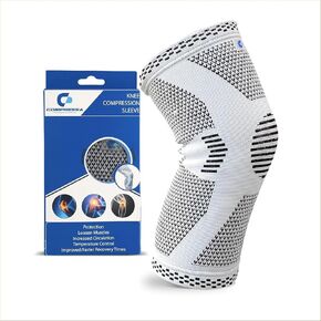 Compressa Knee Sleeve for Women & Men (Regular) - Non-Slip Compression Support for Joint Pain, Muscle Recovery, Arthritis, and Injury Relief