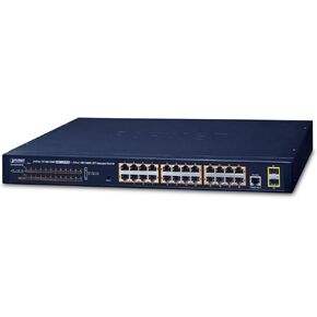 IPv4, 24-Port Managed 802.3at POE+ Gigabit Ethernet Switch, GS-4210-24P2S (POE+ Gigabit Ethernet Switch + 2-Port 100/1000X SFP (300W))