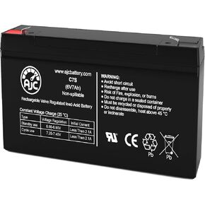 AJC Battery Compatible with Eaton Evolution 650 VA Rackmount 1U 6V 7Ah UPS Battery