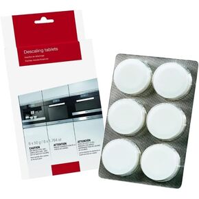 Descaling Tablets for Fully Automatic Coffee Machines Versatile Cleaning Solution for Stoves, Steam Ovens, and Ovens (6 Count)