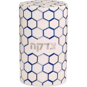 صندوق Tzedakah من الخشب المطلي بالمينا باللون الأزرق من Rite Lite - للأطفال والكبار على حد سواء، صندوق خيري من الخشب الأزرق المطلي بالمينا مقاس 5.50 سم ارتفاعًا in Kuwait