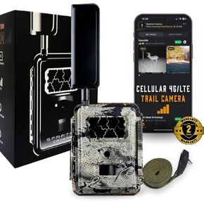 Spartan Camera Gocam 4G LTE Trail Camera, Verizon Certified, Remotely Update Camera Settings, Fully Configurable via App, HD Video, HD Photo, Blackout Flash, Hunting, Security, Surveillance