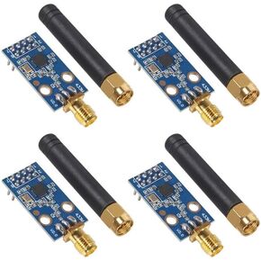 CC1101 Wireless Module with SMA Antenna, 315/433/868/915MHZ, Zigbee, Wireless Transceiver Module for Arduino Raspberry Pi (4pcs)