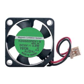 1Pcs KD0502PEV1-8 Micro Cooling Fan 25mm 2.5cm Size 25x25x7mm DC5V 0.8W 2-Pin Magnetic Levitation Bearing for Router