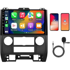 Car Radio Stereo for Ford Escape Kuga Radio 2007-2012 Replacement Carplay Android Auto GPS Navigation Tesla Style with DSP in Dash Headunit Multimedia Player