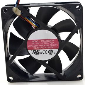 for AVC 8020 12V 0.60A 8CM 8cm 4-Wire CPU Chassis Cooling Fan DASA0820R2U