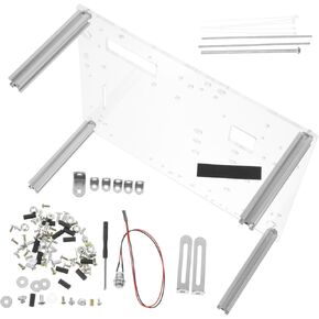 1Set Open Air Computer Case Transparent DIY Chassis Bracket for Motherboards Compact Design for Stable Base for Safe Component Testing Versatile