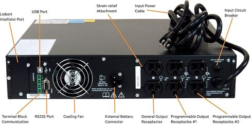 Liebert GXT4 UPS 1000VA 900W 120V, Online Double Conversion Rack Mount/Tower UPS, Uninterruptible Power Supply, Sine Wave, AVR, Battery Backup with Surge Protection(GXT4-1000RT120) in Saudi Arabia