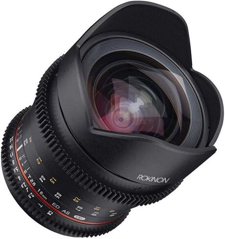 Rokinon 16-16mm f/2.6-22 Prime Fixed T2.6 Full Frame Cine Wide Angle Lens for Sony E-Mount, Black (FFDS16M-NEX) in Saudi Arabia