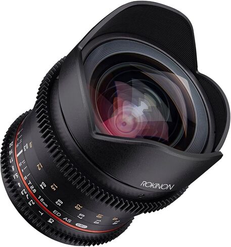 Rokinon 16-16mm f/2.6-22 Prime Fixed T2.6 Full Frame Cine Wide Angle Lens for Sony E-Mount, Black (FFDS16M-NEX) in Saudi Arabia