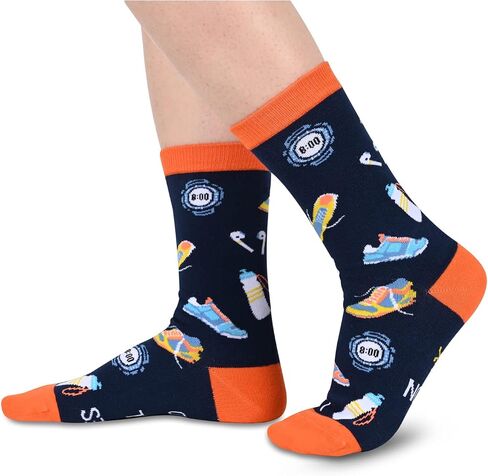 HAPPYPOP Novelty Socks For Men - Bowling Golf American Flag Socks, Doctor Nurse Optometry Music Math Gifts in Kuwait