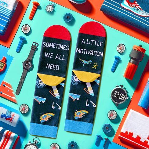 HAPPYPOP Novelty Socks For Men - Bowling Golf American Flag Socks, Doctor Nurse Optometry Music Math Gifts in Kuwait