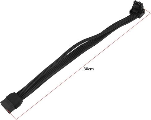 16 PIN 12+4 ذكر إلى أنثى PCI-E 5.0 محول 90 درجة لبطاقة الرسوم GPU متوافقة مع RTX 4090 4080 3090 TI 16AWG 12VHPWR 600W ، النوع ب in Kuwait