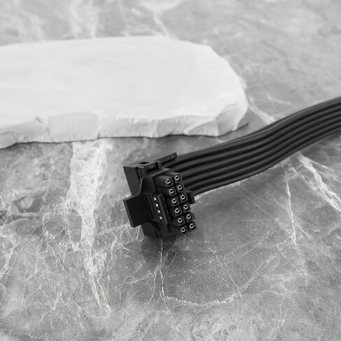 16 PIN 12+4 ذكر إلى أنثى PCI-E 5.0 محول 90 درجة لبطاقة الرسوم GPU متوافقة مع RTX 4090 4080 3090 TI 16AWG 12VHPWR 600W ، النوع ب in Kuwait