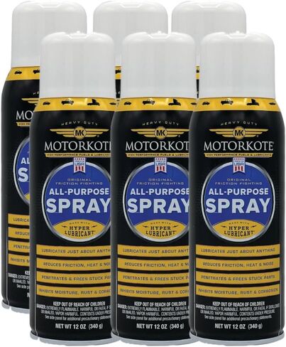 Motorkote MK-30301-6 All Purpose Lubricant Spray, Friction Fighter 12-Ounce, Single in Saudi Arabia