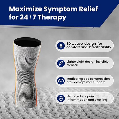 Galvaran Compression Knee Brace for Women & Men – Knee Support Sleeve for ACL, MCL, Meniscus Pain Relief, Joint Swelling & Injury Recovery | Skin-Friendly Anti-Slip Design | Daily Use & Sports in Saudi Arabia