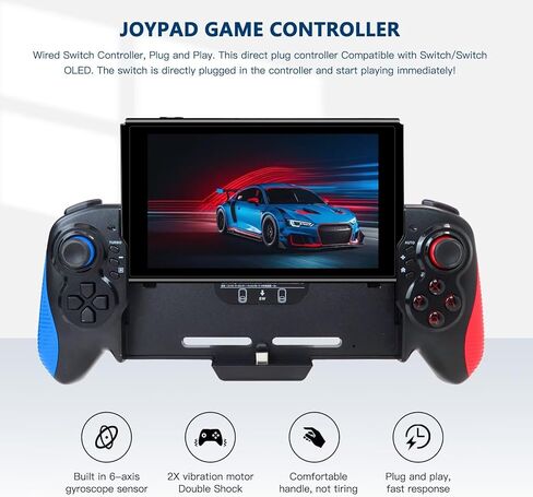 KOGUNXU New for Switch & OLED Compatible Controller | Adjustable Turbo | 6-Axis Gyro | Plug & Play in Kuwait