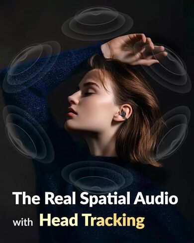 Q8 Open-Ear Clip-on Wireless Earbuds ، أحدث سماعات Bluetooth 6.0 ، سماعات صوتية مكانية HI-RES LDAC ، ENC 4-MIC للمكالمات الواضحة ، 40 ساعة من وقت اللعب ، الملاءمة الآمنة ، الراحة المفتوحة ، الأسود in Kuwait