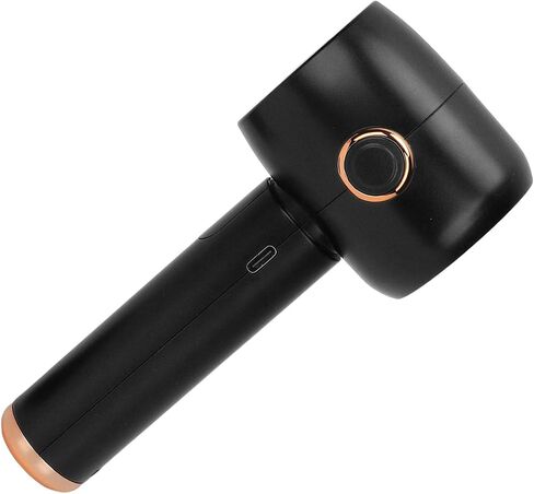 شاشة رقمية ذكية محمولة مروحة مروحة صامتة صامتة صغيرة التوربينات مروحة الجيب المحمولة USB Electric Fan لسطح المكتب (أسود) in Kuwait