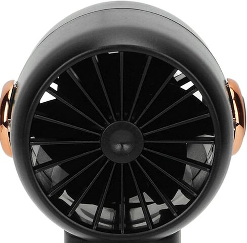 شاشة رقمية ذكية محمولة مروحة مروحة صامتة صامتة صغيرة التوربينات مروحة الجيب المحمولة USB Electric Fan لسطح المكتب (أسود) in Kuwait