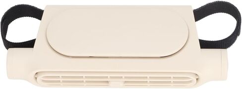 USB Backseat Car Fan 3 Wind Speeds Powerful Recirculating Air Low Noise Car Cooling Fan for Backseat SUV RV (Beige) in Kuwait