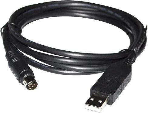 FT232RL USB to MINI DIN 8 PIN MD8 Male Adapter RS232 Serial Communication Cable for Music SEQUENCER Host Port to PC(5m,DB9 to MD8 (NO CHIP)) in Saudi Arabia