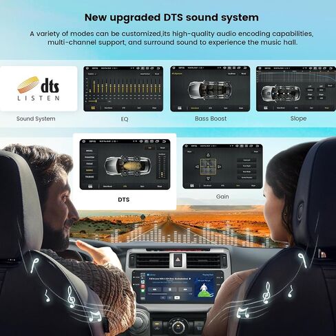 ROADANVI X12 10.25 "Stereo Car toyota 4runner 2010-2019 Wireless Carplay Android Auto 4G LTE Car Radio 2K 1920 × 720 Qled Touch Head Unit Android 12 GPS Mavigation in Kuwait