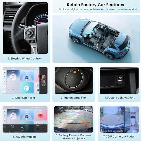 ROADANVI X12 10.25 "Stereo Car toyota 4runner 2010-2019 Wireless Carplay Android Auto 4G LTE Car Radio 2K 1920 × 720 Qled Touch Head Unit Android 12 GPS Mavigation in Kuwait
