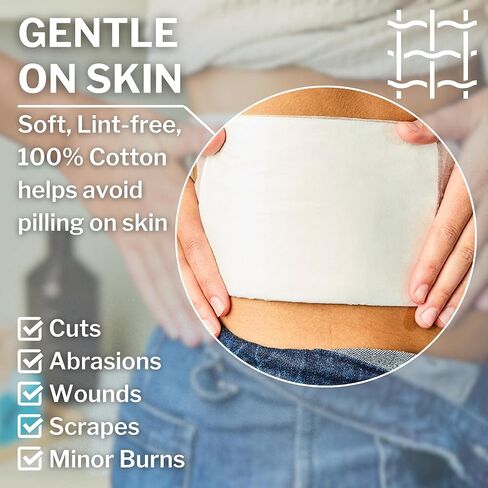Abdominal Pads 5x9 in [20-Pack] Sterile ABD Pads, Extra Absorbent, Individually Wrapped, Wound Care First Aid in Saudi Arabia