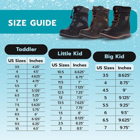 totes Unisex-Child Boys Noah Snow Boot, Black, 4 in Kuwait