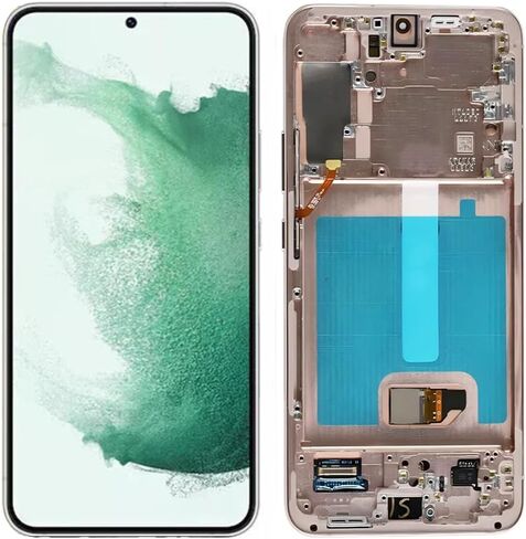 OLED GALAXY S22 Plus استبدال الشاشة لـ Samsung S22PLUS 5G DISPACT TOUCH SCREED DIGITIZER ANDRECLESS SM-S906U SM-S906U1 SM-S906B LCD Pudprint (مع إطار أسود+أدوات) in Kuwait