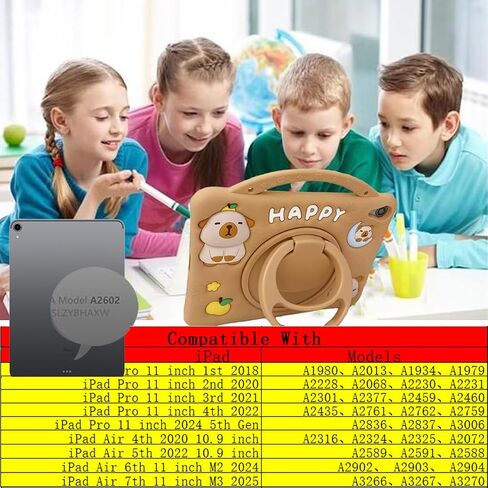3D Cute Press Capybara Case for iPad 10th Generation (2022) in Kuwait