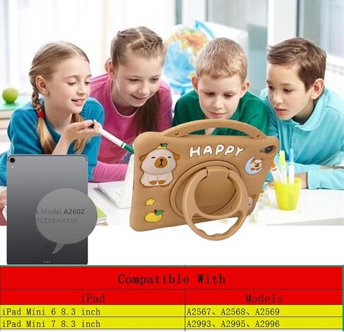 3D Cute Press Capybara Case for iPad 10th Generation (2022) in Kuwait