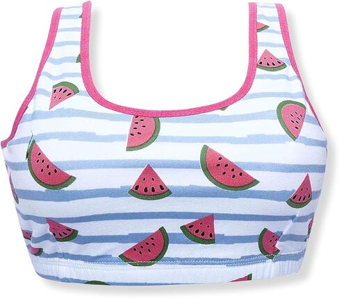 حمالات صدر للتدريب من القطن مع طبقات امامية مزدوجة للمراهقين من دي شيكا - عبوة من 5 قطع in Kuwait