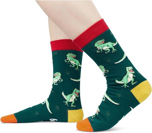 Zmart 2024 Funny Socks for Women Dinosaur Socks Women Dinosaur Socks Men, Dinosaur Gifts for Women Dinosaur Gifts for Boys Dino Gifts in Saudi Arabia