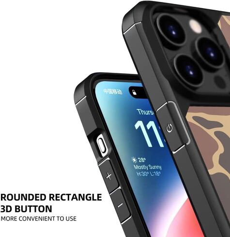 Case Compatible with iPhone 16 Pro,Camouflage Case for iPhone 16 Pro Design for Men Boys [Anti-Scratch] Non-Slip+Shockproof Rugged TPU Protective Case in Saudi Arabia
