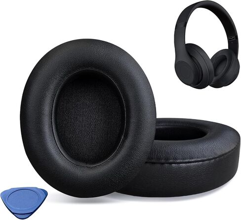 hopopower Replacement Earpads for Beats Studio 2 & Studio 3 Wired & Wireless Headphones, Ear Pads Cushions with Softer Protein Leather, Noise Isolation Memory Foam (Black) in Kuwait