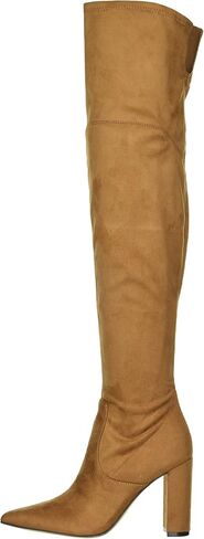 Nine West Women's DASER Over-The-Knee Boot, Black Patent, 7.5 in Saudi Arabia