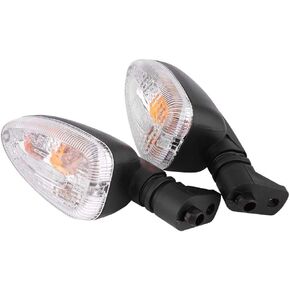 Turn Signal Lights 1 Pair LED Motorcycle Indicators Lens 12V Plastic Direction Indicator Lamp With for F650GS 2008-2009 F800GS F800R 2007-2008 R1200GS 2004-2007(Transparent)