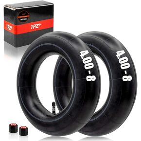1PZ 48T-X02 2-Pack 4.80/4.00-8" 480/400-8 Inner Tubes with TR13 Straight Valve Stem for Wheelbarrows Mowers Hand Trucks Carts Generators Yard Trailers Dollies Trolleys Wagons