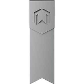 CZUR Metal Bookmark, Stylish Bookmarks, Teacher Valentine Gift, Unique Gift for Women, Men, Readers, Light&Durable Reward Bookmark with ANODIZING Technology, SuperGrip U-Shape Design-Dark Gray