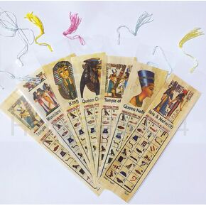 مجموعة من 10 علامات كتاب بردية مصرية كبيرة للتاريخ التعليمي in Kuwait